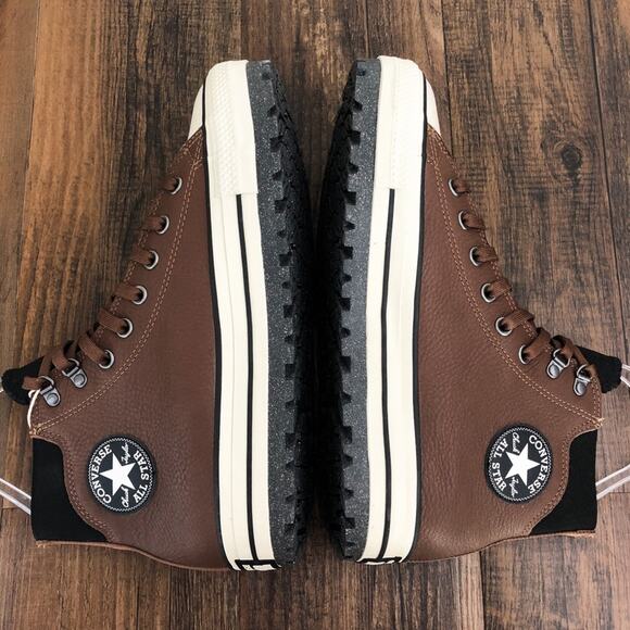 Converse Chuck Taylor All Star City Trek Waterproof Boot Men Size 10 Brown Black - Picture 7 of 14